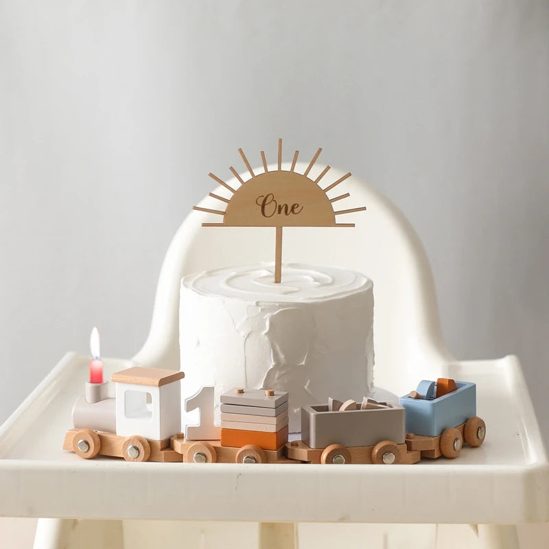 Train Montessori avec Chariot en Bois pour Bébé - LylyShop