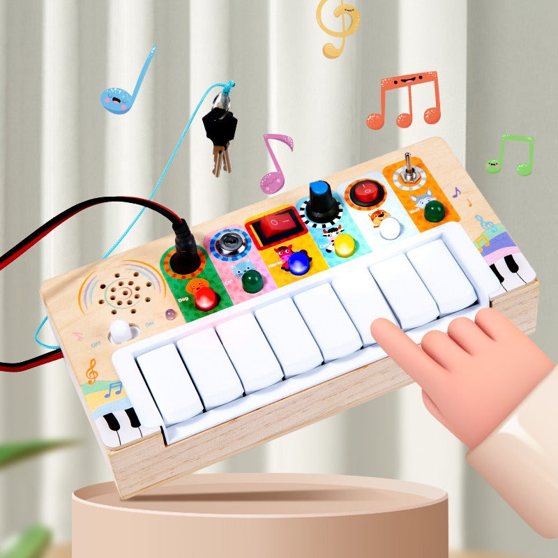 Tableau d’activités Montessori en bois électronique à Interrupteur Lumineux - LylyShop