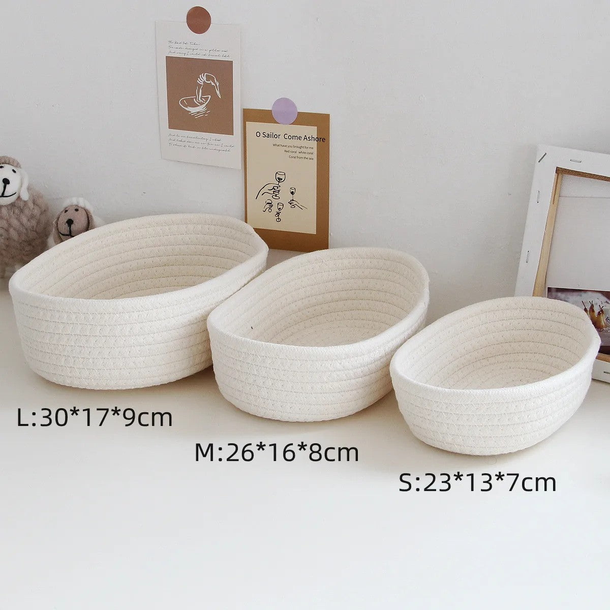 Paniers de Rangement en Tissu Éco-Responsable