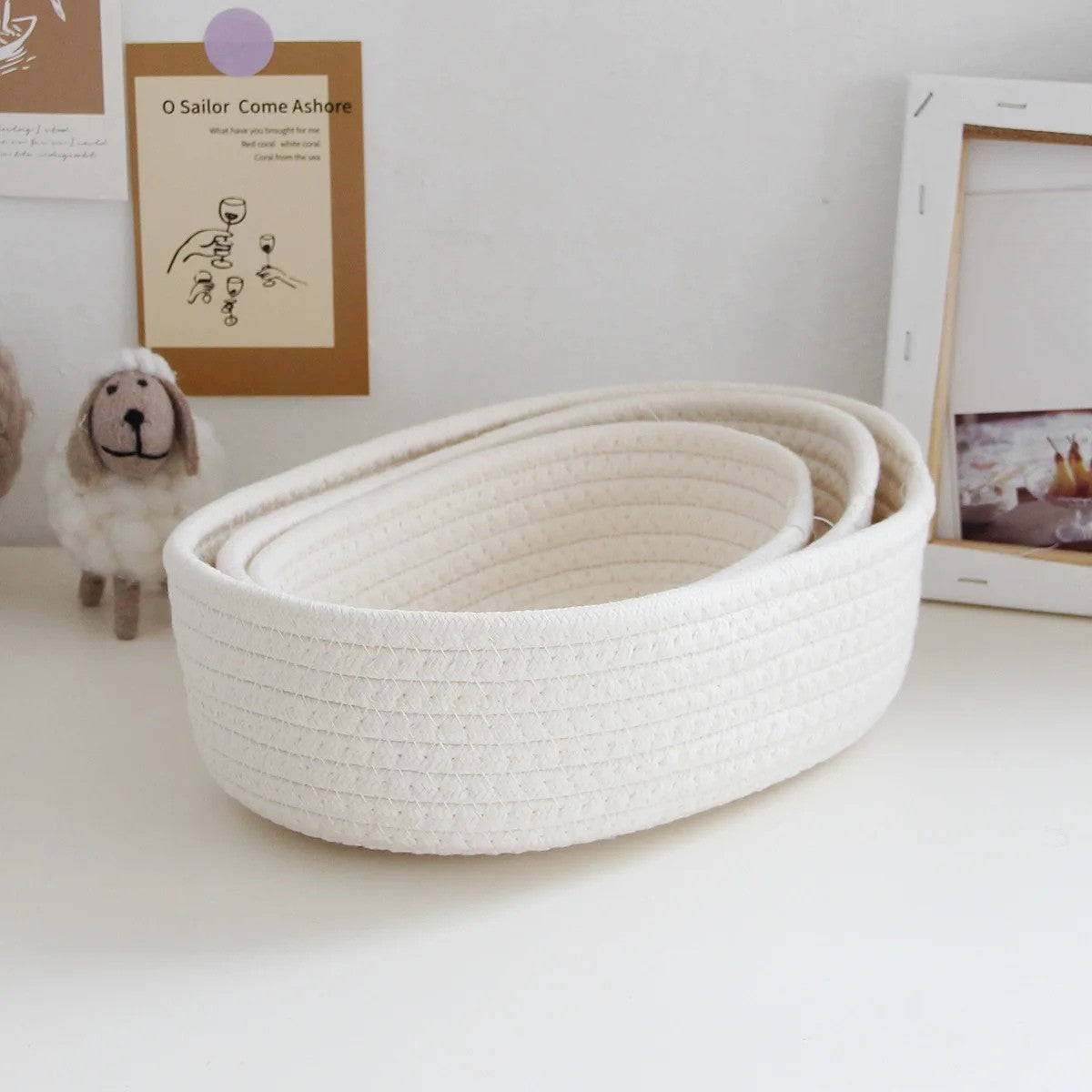 Paniers de Rangement en Tissu Éco-Responsable