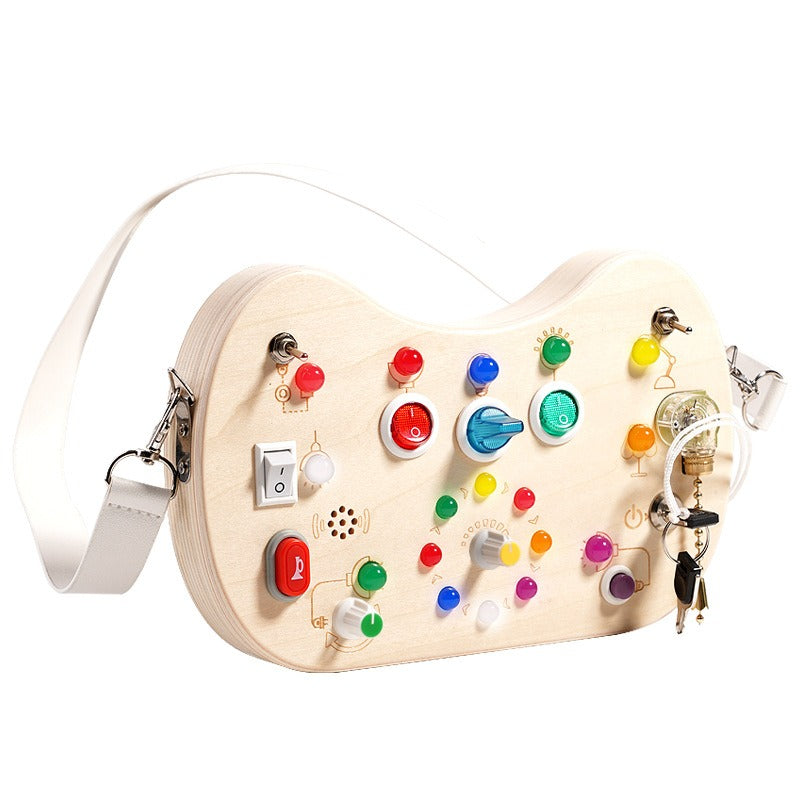 Tableau d’activités Montessori en bois électronique à Interrupteur Lumineux - LylyShop