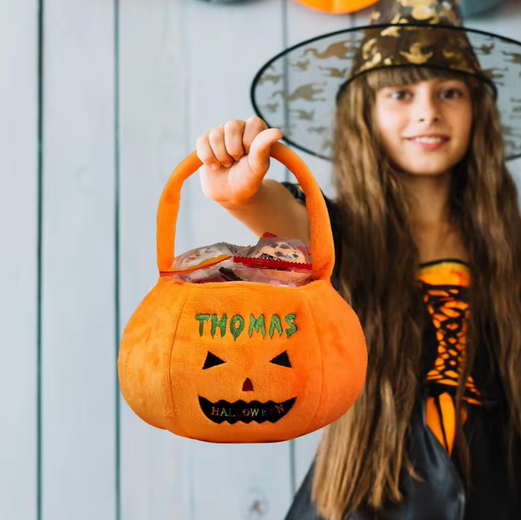 Panier Halloween Personnalisé Citrouille