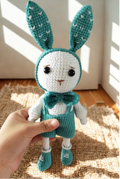 🐰 Lapins en Laine Faits Main