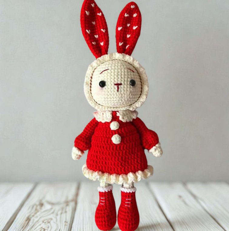 🐰 Lapins en Laine Faits Main