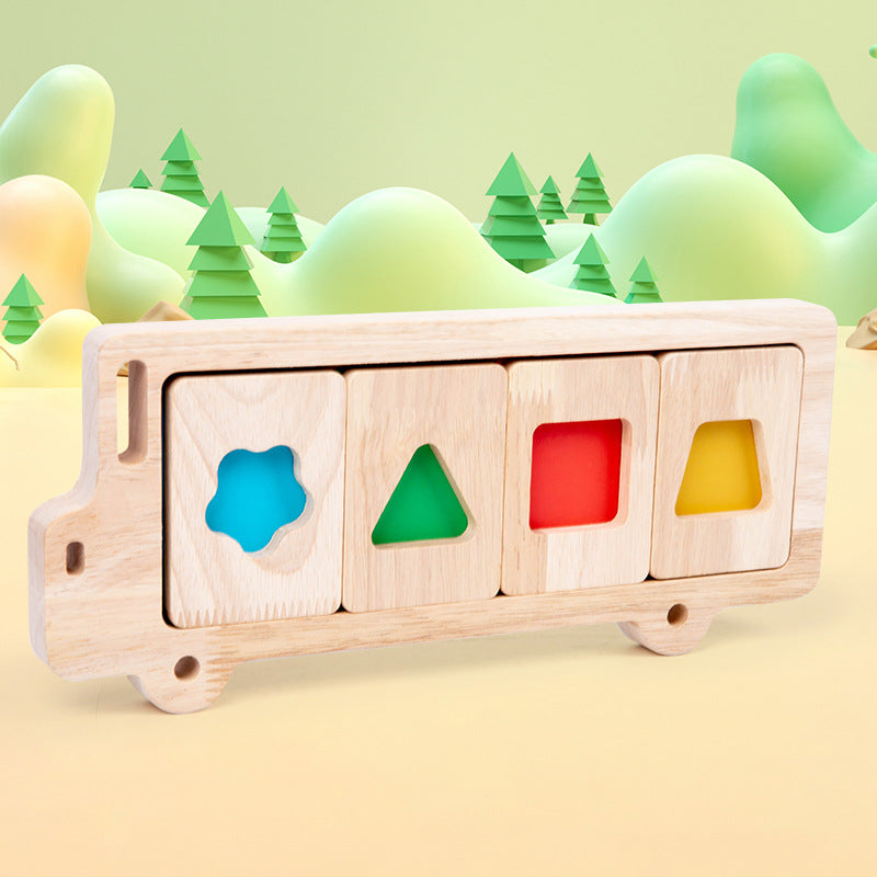 Casse-tête Montessori de Séparation des Couleurs et Formes Géométriques - LylyShop