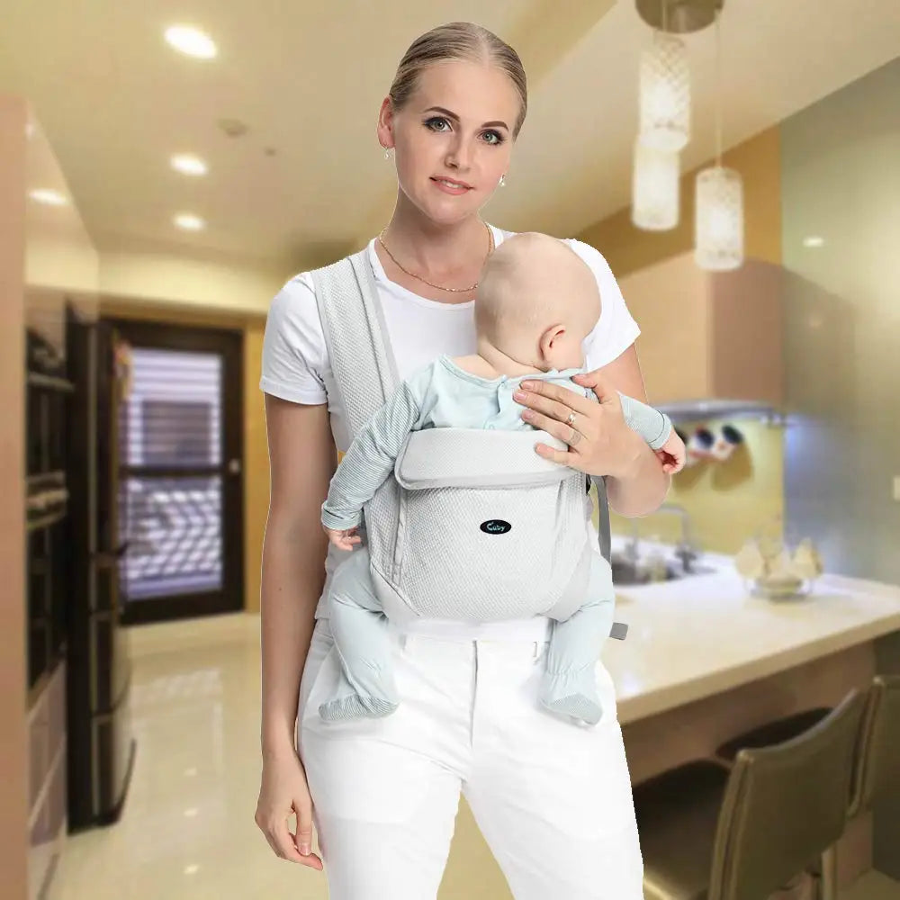 Porte-Bébé Ergonomique en Coton Naturel - LylyShop