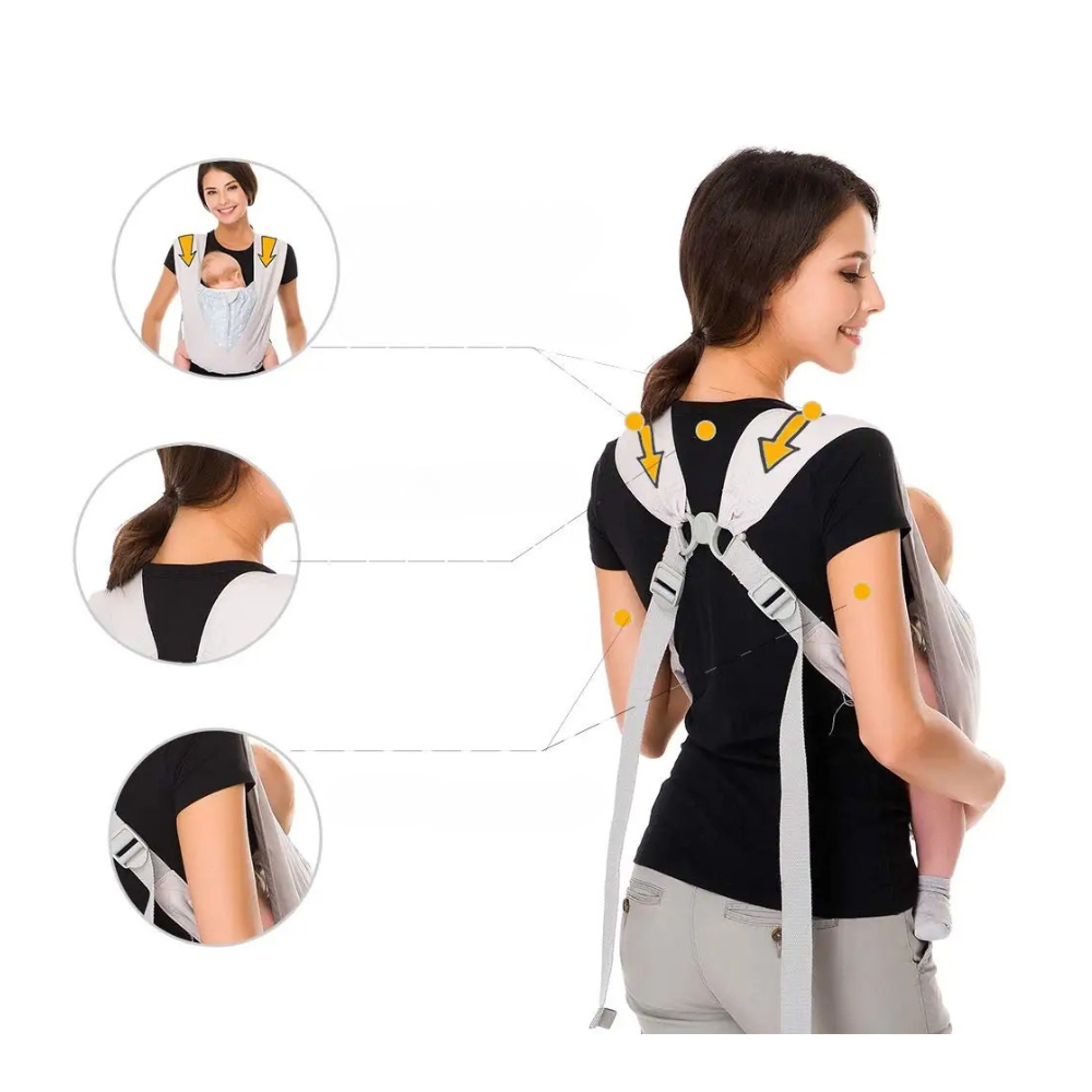 Porte-Bébé Ergonomique en Coton Naturel - LylyShop