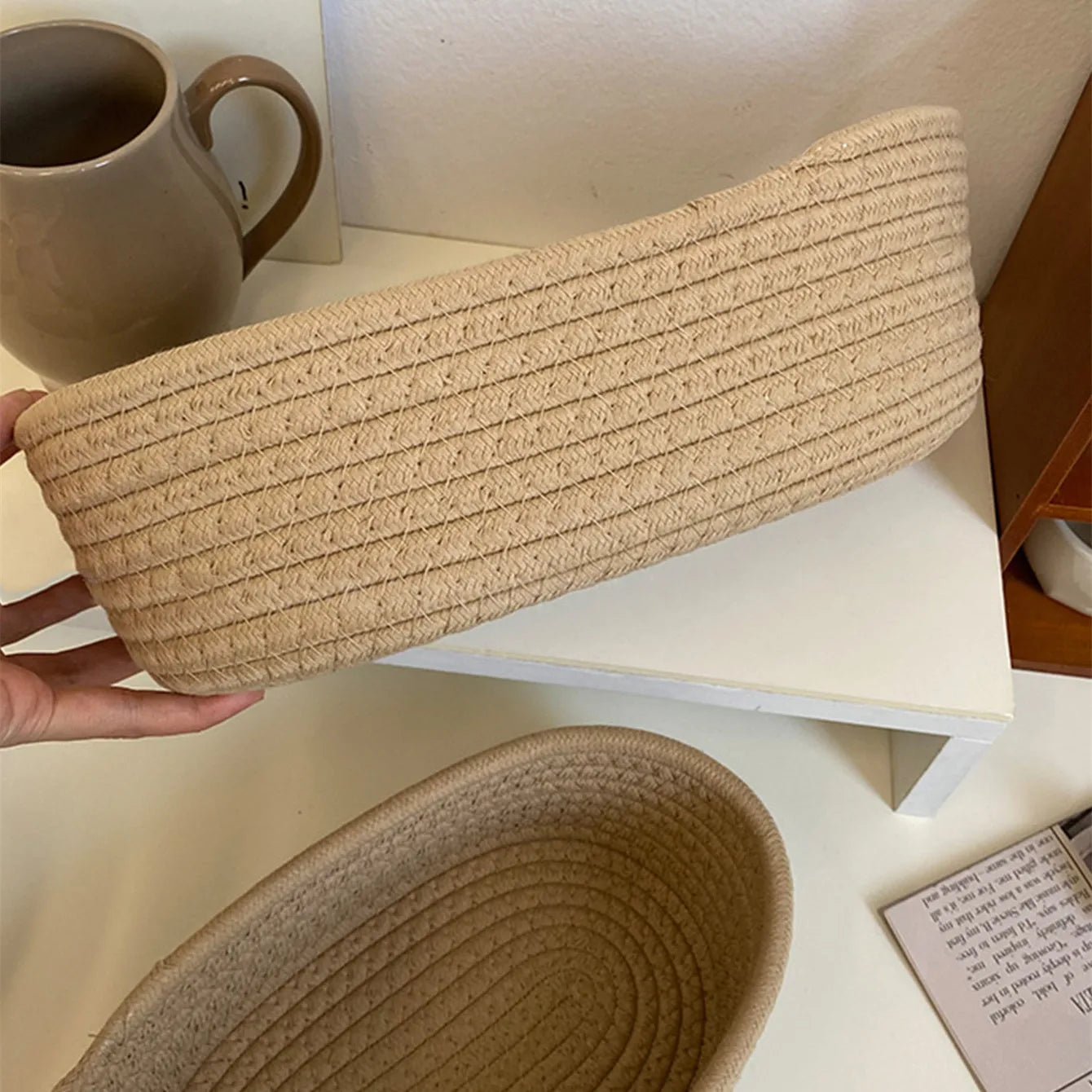 Paniers de Rangement en Tissu Éco-Responsable