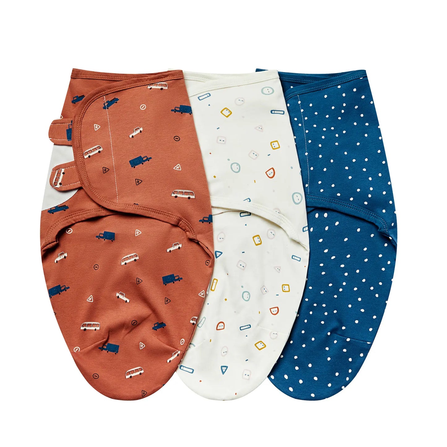 3 Cocons d’Émmaillotage Bébé – 100 % Coton Doux