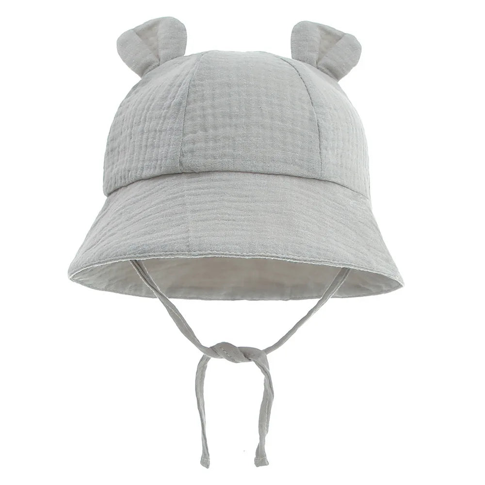 Chapeau d’été en mousseline de coton - Bébé 3-12 mois