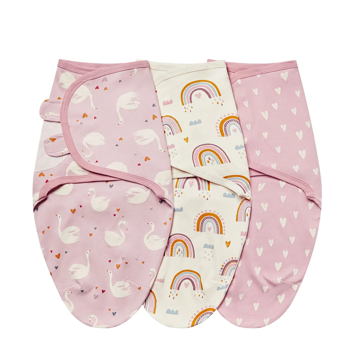 3 Cocons d’Émmaillotage Bébé – 100 % Coton Doux