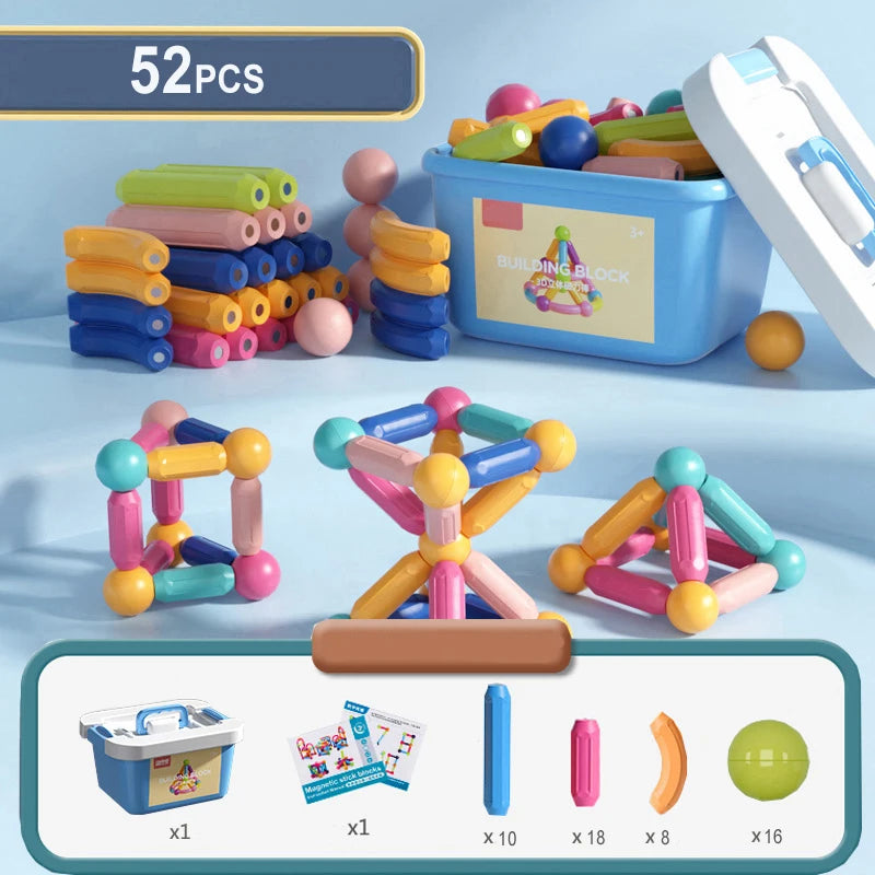 🧲 Le Coffret Créatif de Lyly – Bâtonnets magnétiques éducatifs