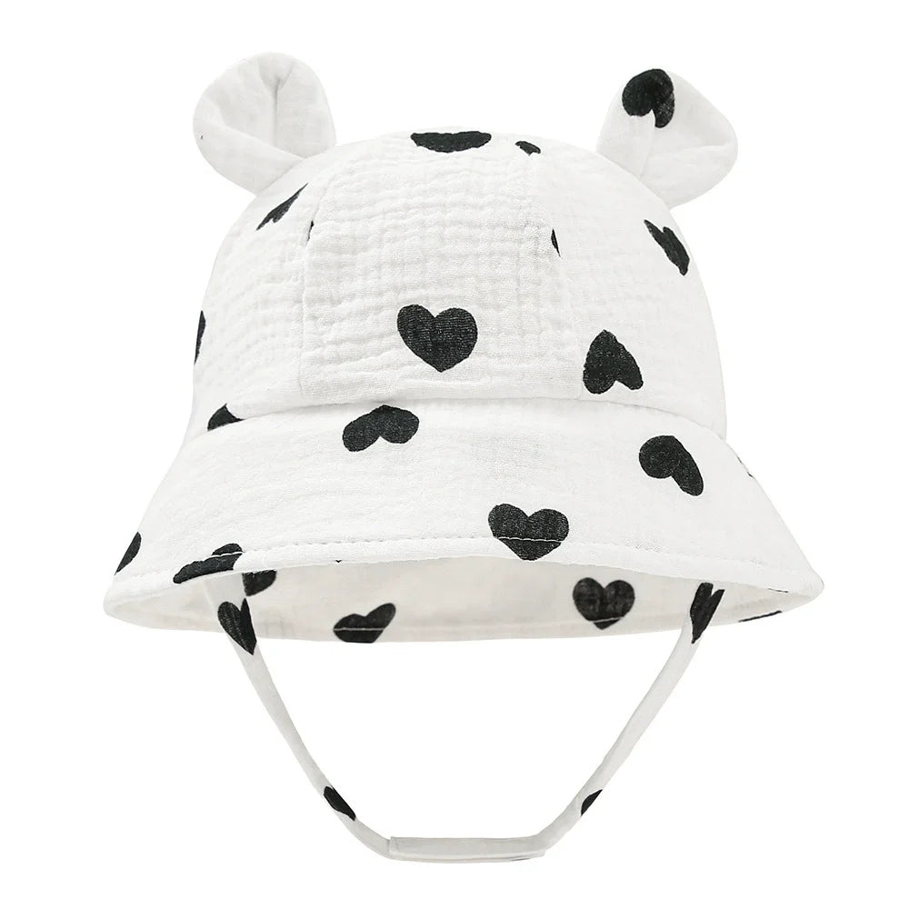 Chapeau d’été en mousseline de coton - Bébé 3-12 mois
