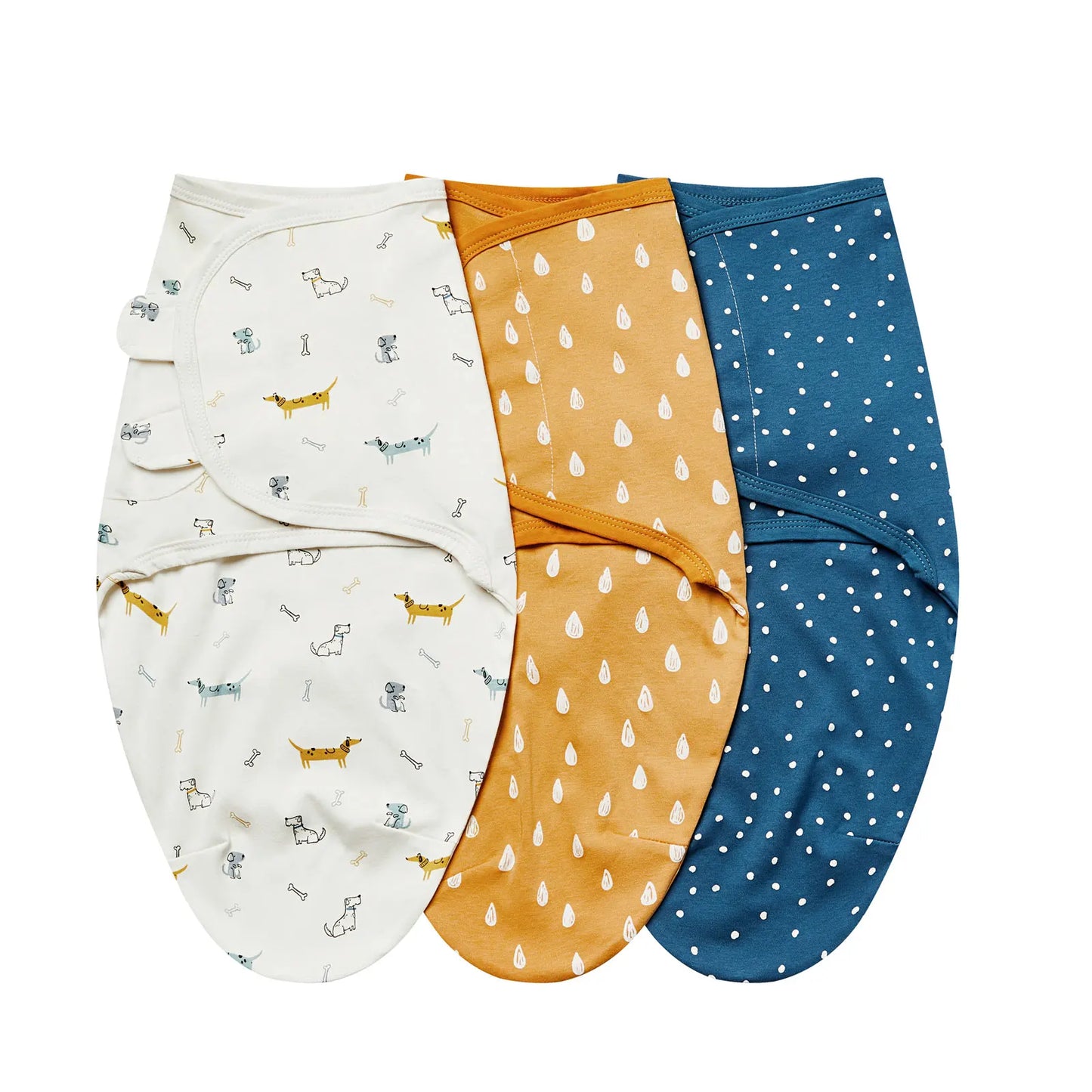 3 Cocons d’Émmaillotage Bébé – 100 % Coton Doux
