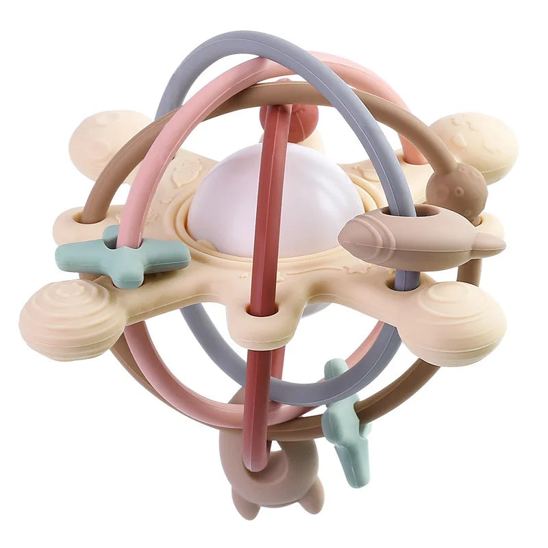 Hochet & Anneau de Dentition "Sensory Mobile Silicone Balle" Montessori