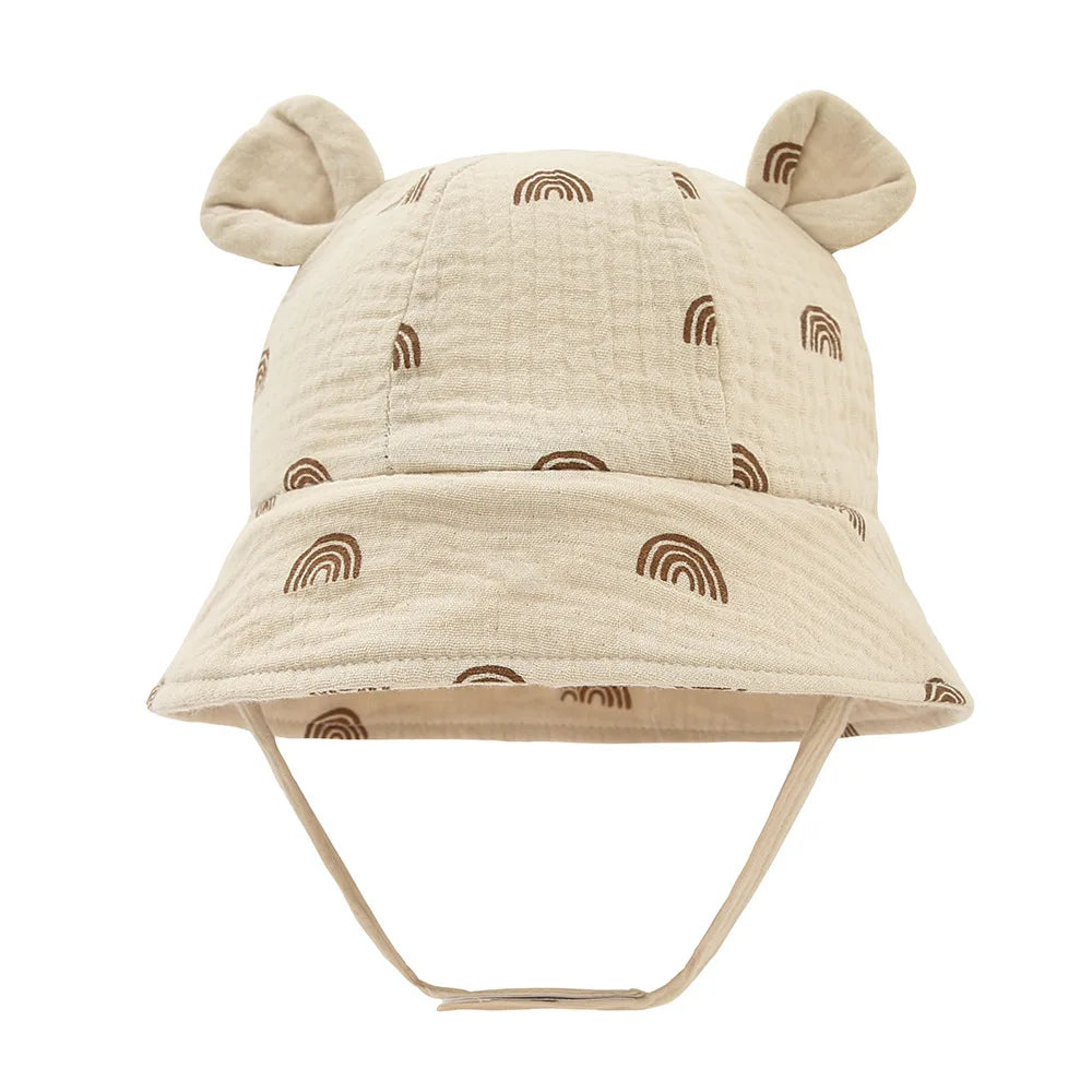 Chapeau d’été en mousseline de coton - Bébé 3-12 mois