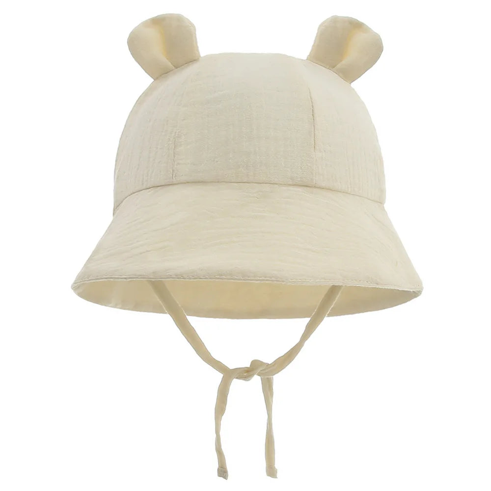 Chapeau d’été en mousseline de coton - Bébé 3-12 mois
