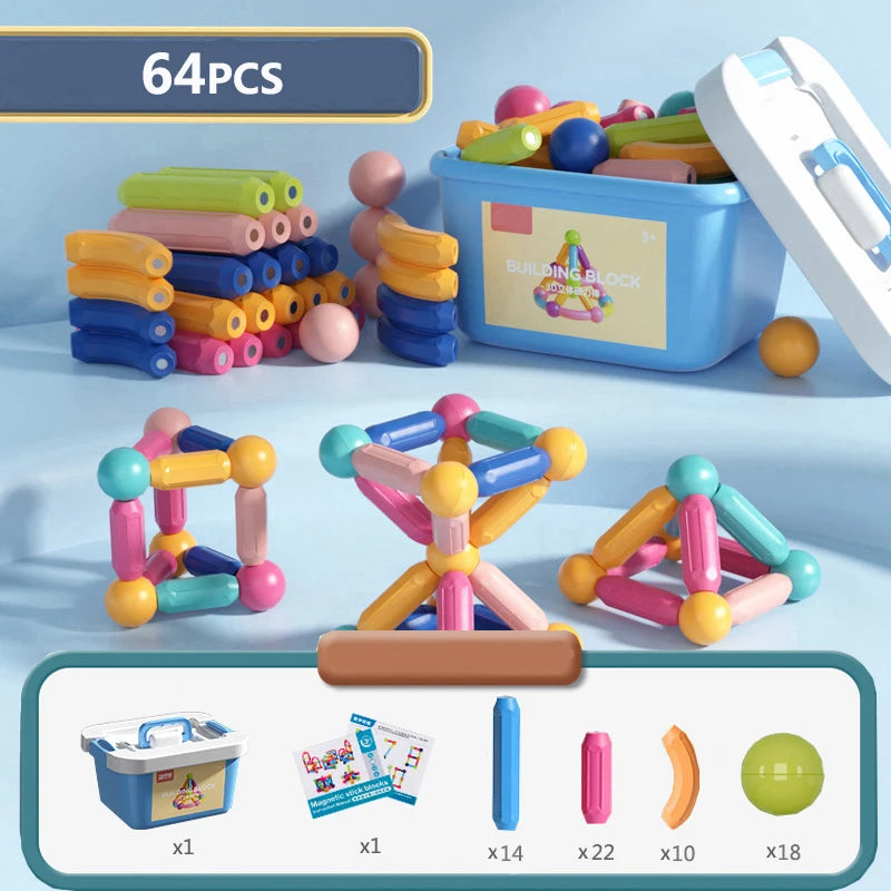 🧲 Le Coffret Créatif de Lyly – Bâtonnets magnétiques éducatifs