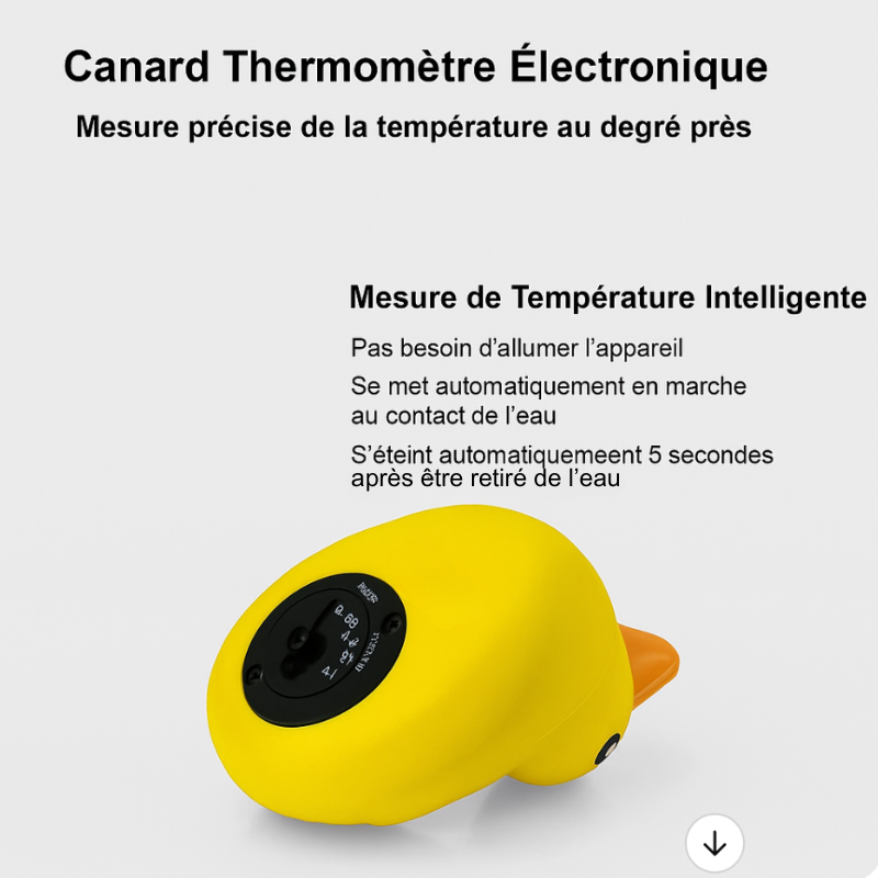 Thermomètre de Bain Bébé – Petit Canard Jaune Flottant