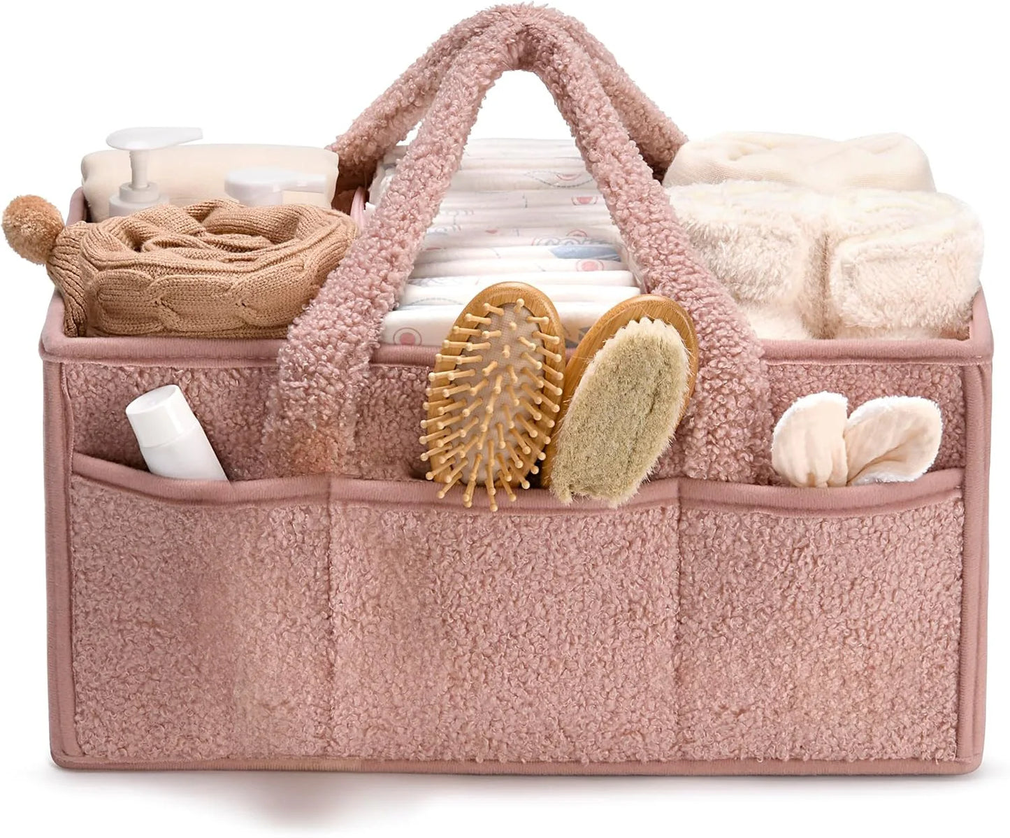 Organisateur de couches Vert-Rose-Beige