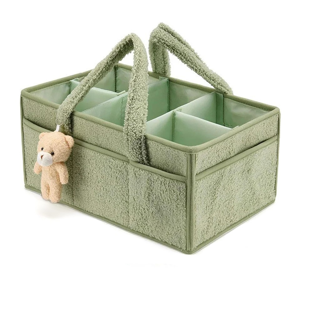 Organisateur de couches Vert-Rose-Beige
