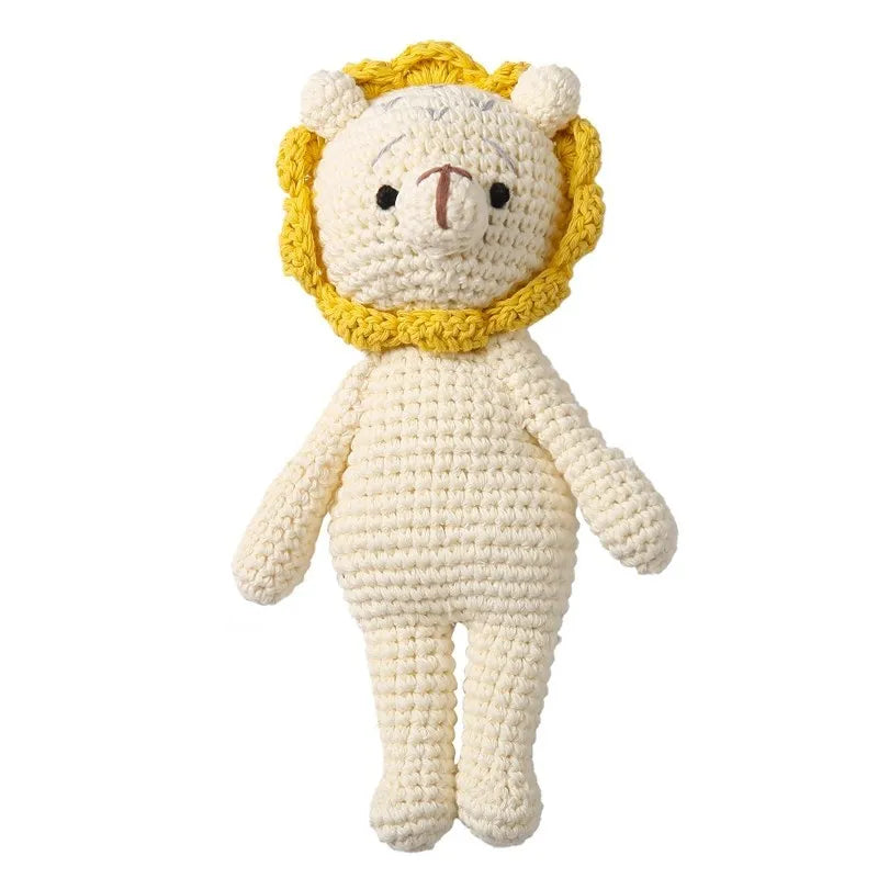 Doudou Tricoté Fait Main – Éléphant, Lion ou Renard
