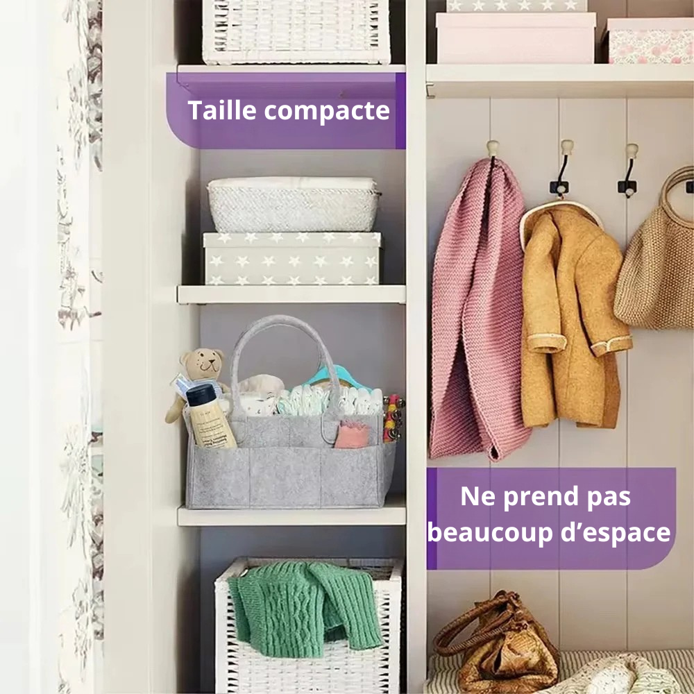 Sac de Rangement Portable pour Couches Bébé