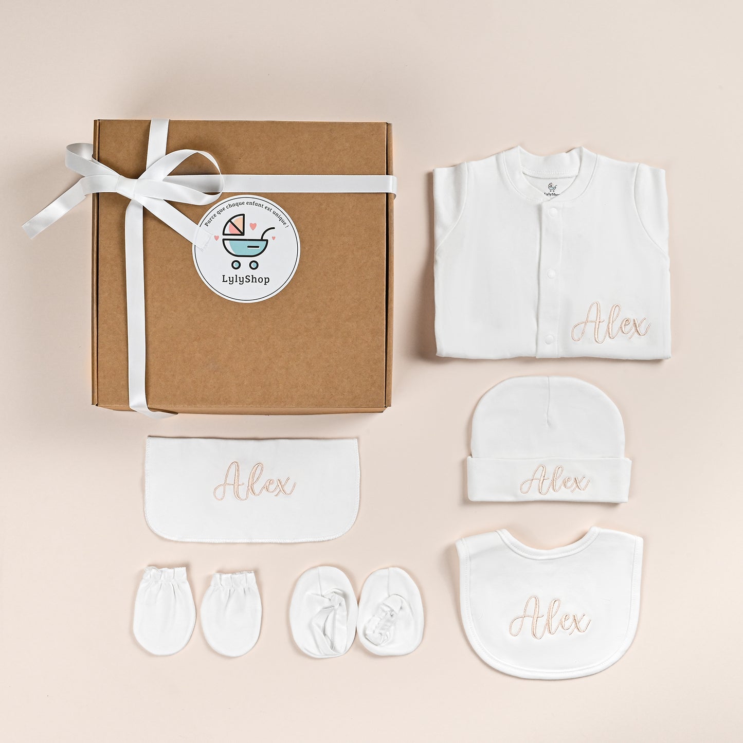 Coffret de Naissance Personnalisé – Idéal pour la Sortie d’Hôpital