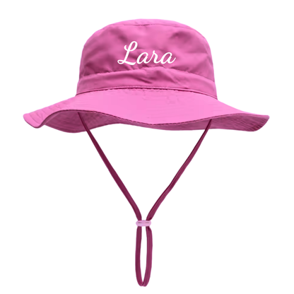 Coffret Chapeau de soleil personnalisé - Prénom brodé