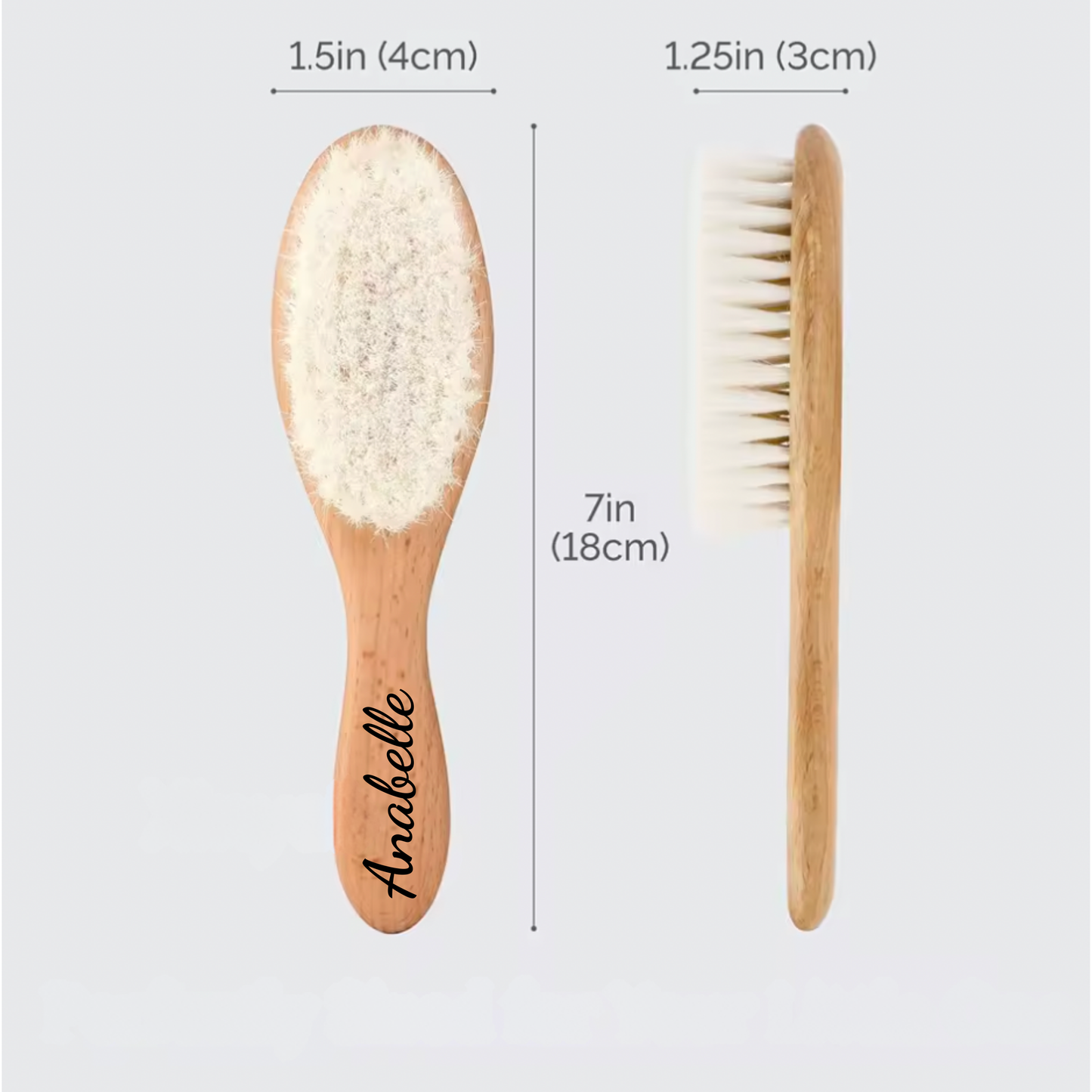 Coffret - Brosse à Cheveux Bébé Personnalisée