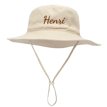 Coffret Chapeau de soleil personnalisé - Prénom brodé
