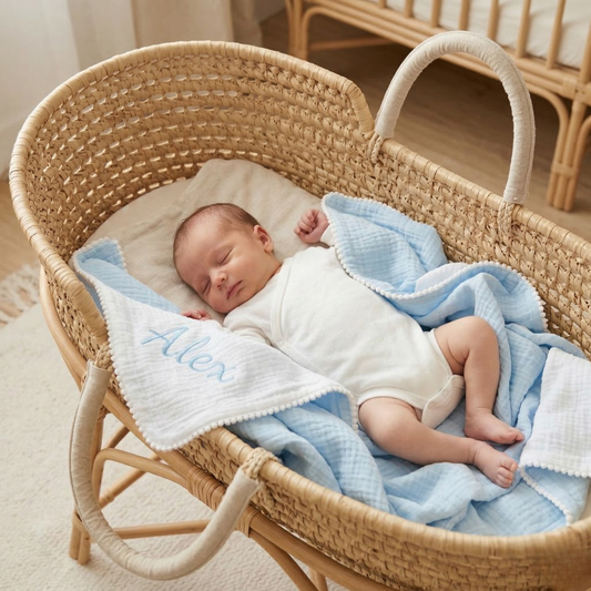 Coffret - Lange Bébé Personnalisé