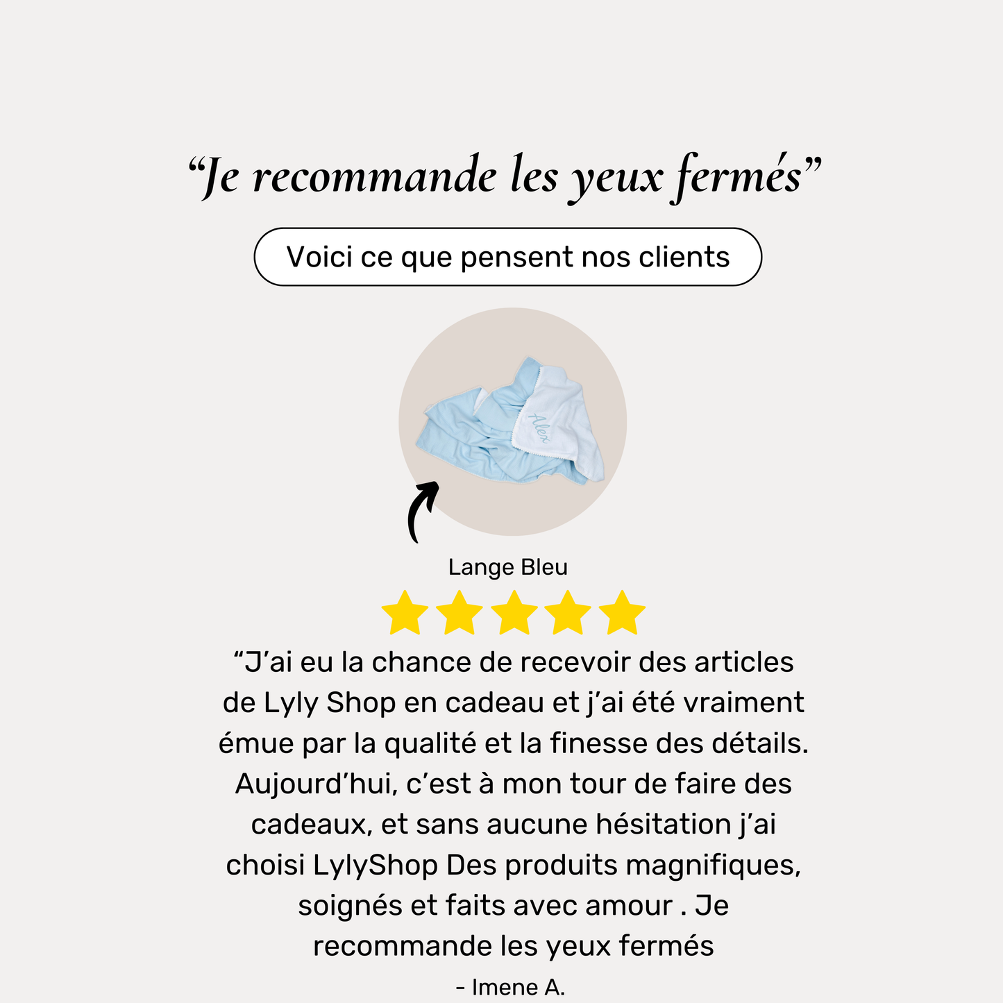 Coffret - Lange Bébé Personnalisé