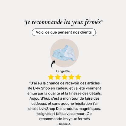 Coffret - Lange Bébé Personnalisé