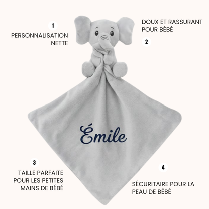 Coffret - Doudou bébé personnalisé