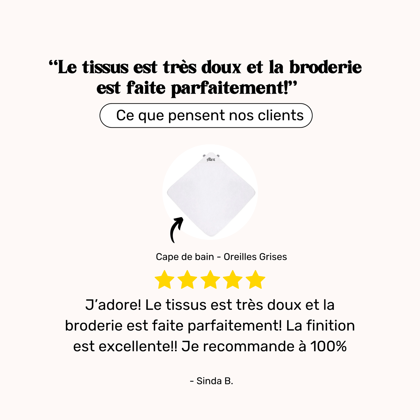 Coffret - Cape de bain Bébé Personnalisée