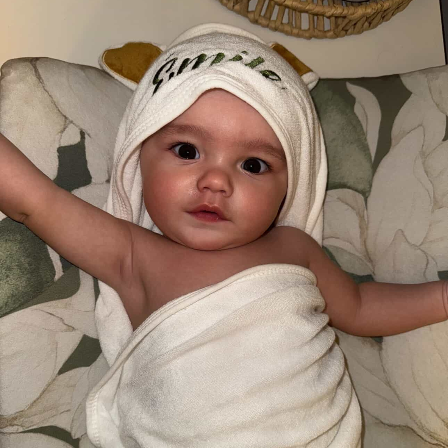 Coffret - Cape de bain Bébé Personnalisée