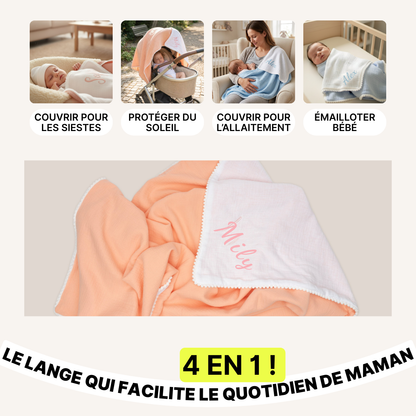 Coffret - Lange Bébé Personnalisé