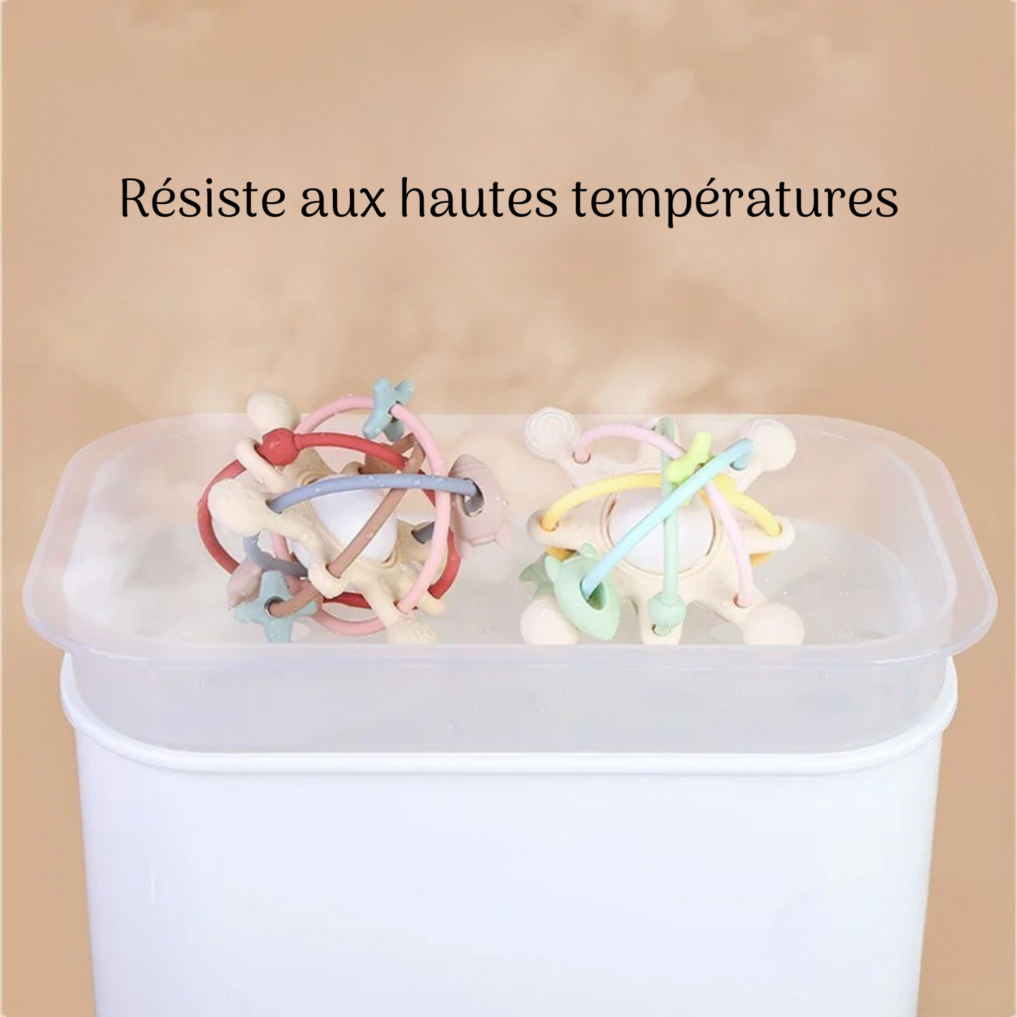 Hochet & Anneau de Dentition "Sensory Mobile Silicone Balle" Montessori