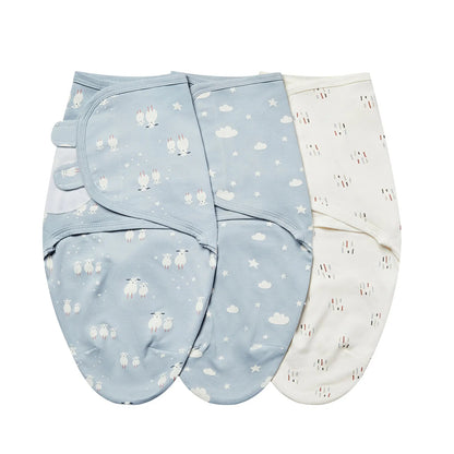 3 Cocons d’Émmaillotage Bébé – 100 % Coton Doux