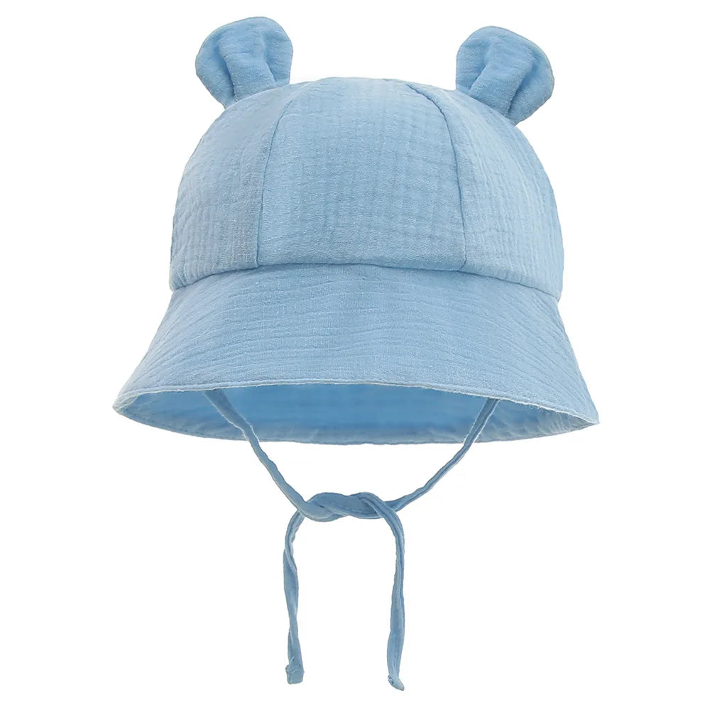 Chapeau d’été en mousseline de coton - Bébé 3-12 mois