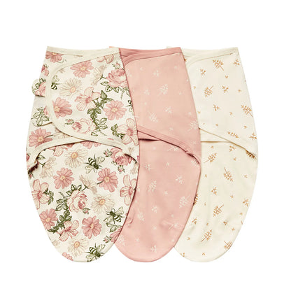 3 Cocons d’Émmaillotage Bébé – 100 % Coton Doux