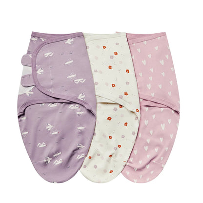 3 Cocons d’Émmaillotage Bébé – 100 % Coton Doux