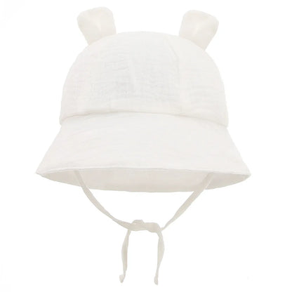 Chapeau d’été en mousseline de coton - Bébé 3-12 mois