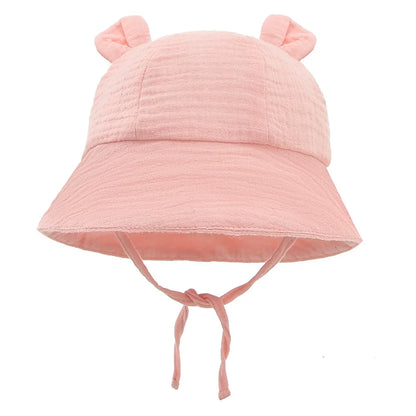 Chapeau d’été en mousseline de coton - Bébé 3-12 mois