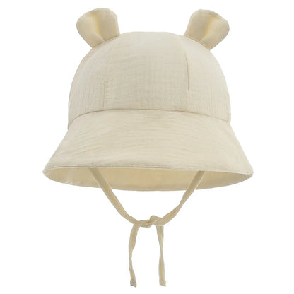 Chapeau d’été en mousseline de coton - Bébé 3-12 mois