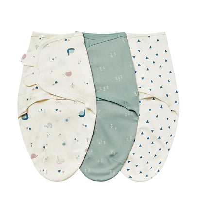 3 Cocons d’Émmaillotage Bébé – 100 % Coton Doux