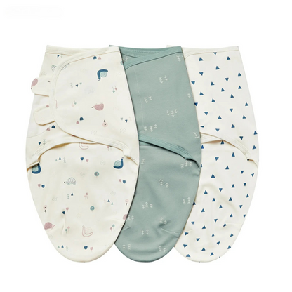 3 Cocons d’Émmaillotage Bébé – 100 % Coton Doux