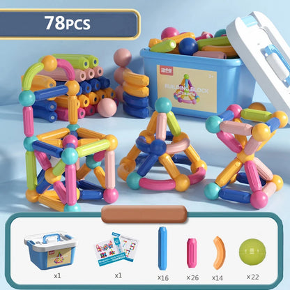 🧲 Le Coffret Créatif de Lyly – Bâtonnets magnétiques éducatifs
