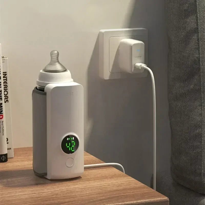 Chauffe-biberon sans fil portable